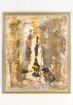 Katia Wojnarowska-Bouchet (Poland) Original Mixed Media Painting Signed Framed