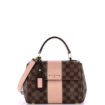 Louis Vuitton Bond Street Handbag Damier With Leather Bb
