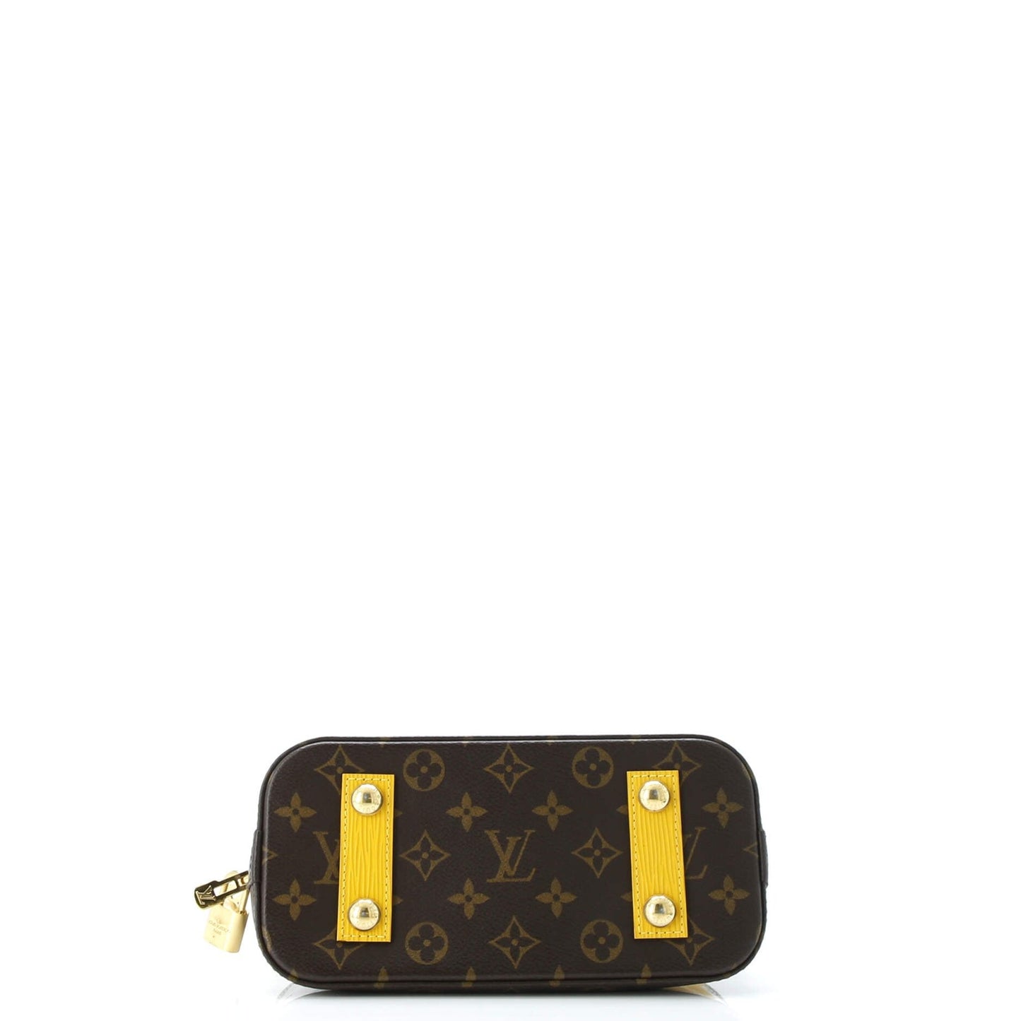 Louis Vuitton Alma Handbag Limited Edition Metallic Monogram Vernis And Monogram