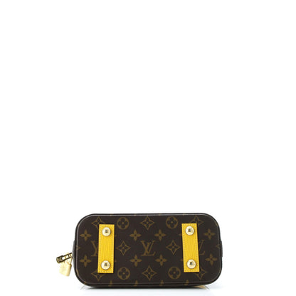 Louis Vuitton Alma Handbag Limited Edition Metallic Monogram Vernis And Monogram
