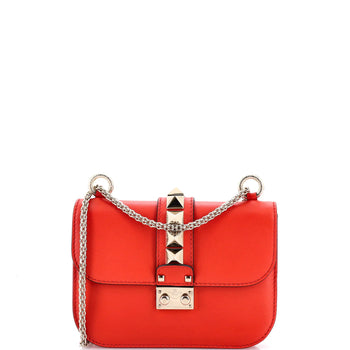 Valentino Garavani Glam Lock Shoulder Bag Leather Mini