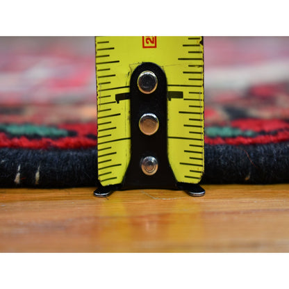 3'8"X5'3" Vintage Farsian Amadan Exc Cond Tribal Design Wool Handmade Rug