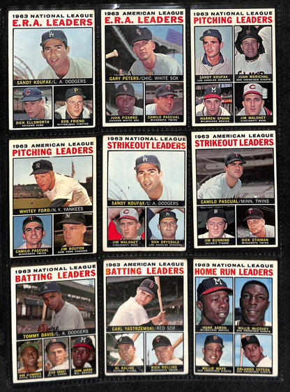 1964 Topps Baseball Card Complete Set (1-587)