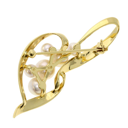 Mikimoto   Brooch Akoya Pearl Pearl K18 Yellow