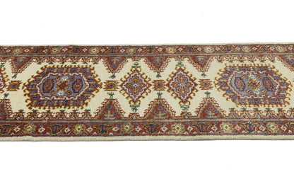 Indo-Viss Tribal Wool Runner Rug Oriental Farmho