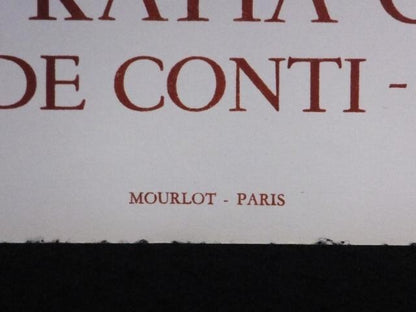 Jean Couty Lithograph, Mourlot Paris Exposition, Signed, France Print Poster
