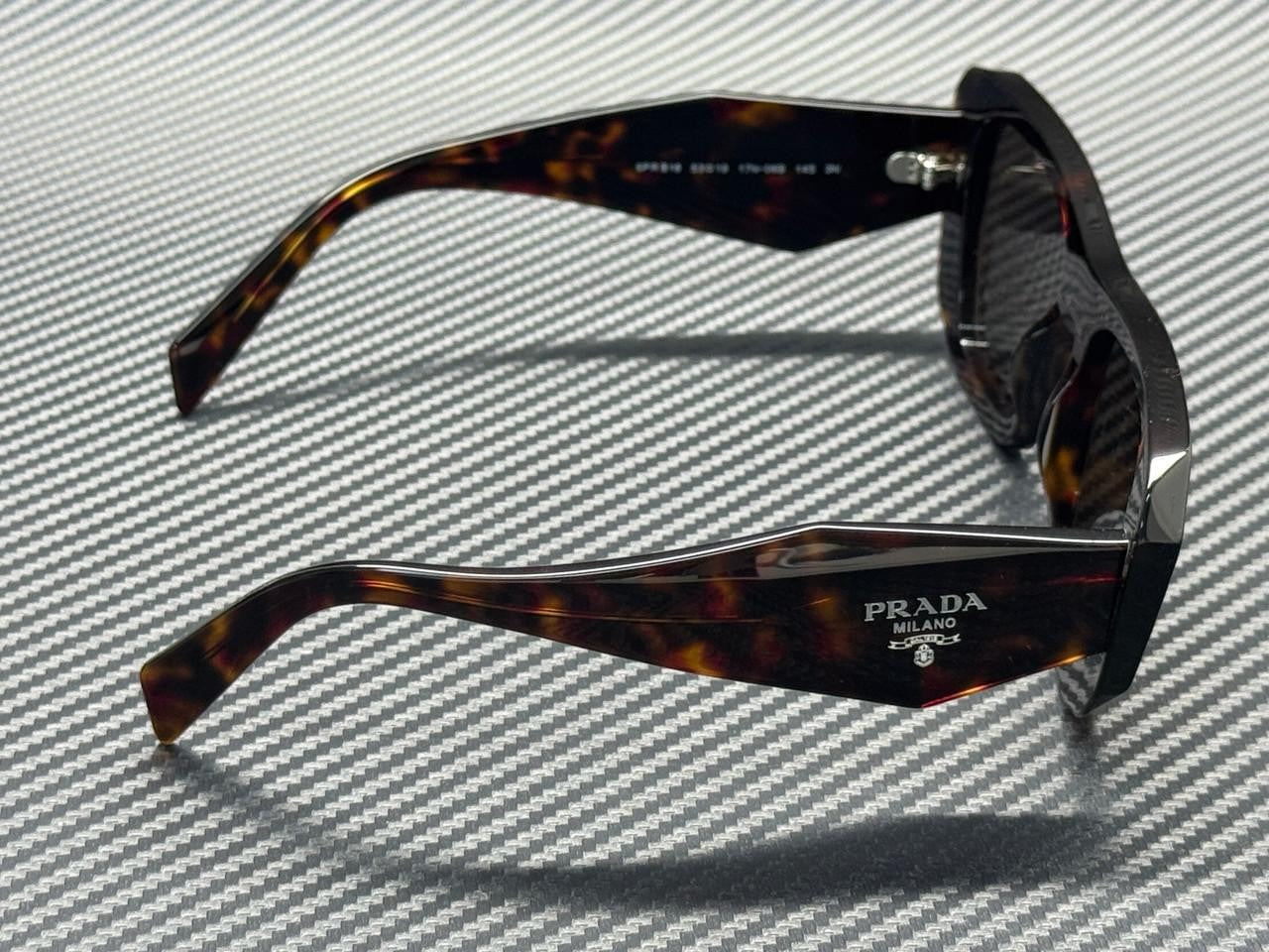 PRADA PR B18S 17N06B Root Tortoise Dark Brown Women's 53 mm Sunglasses