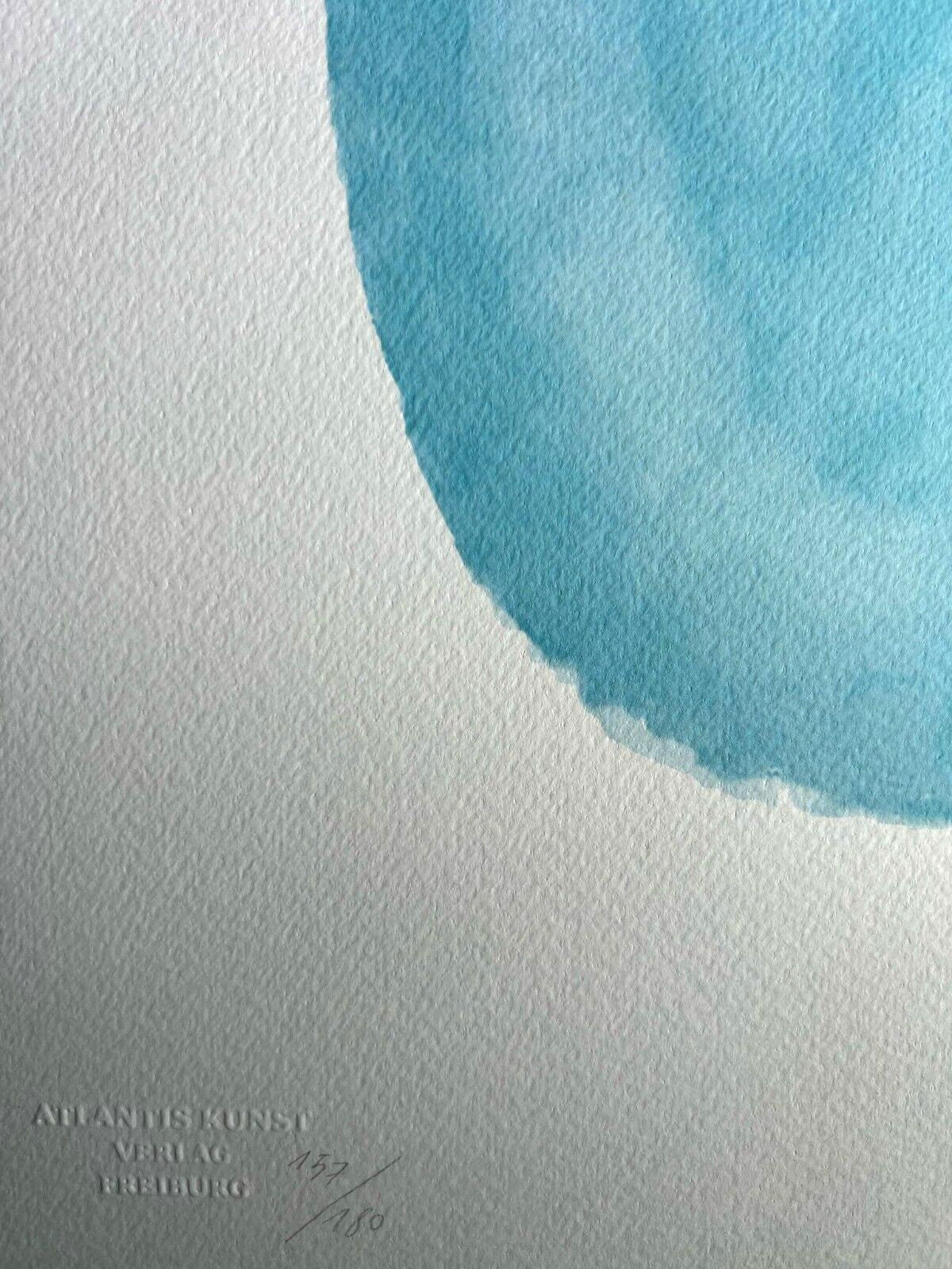 Lucio Fontana Lithograph 1978 Coa Signed In Pen Numbered In Pencil