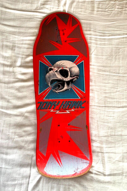 Powell Peralta Tony Hawk 80s Pink Bones OG Skateboard Deck