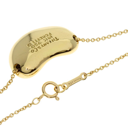 Tiffany&Co. Bean Necklace K18 Yellow Gold Ladies