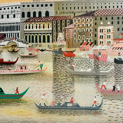 Isabel Baillen Lithograph Venise Venice Signed Numbered 125/125 W/ Frame Spanish