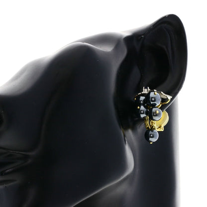 Nobuko Ishikawa Earring Hematite K18 Yellow Gold