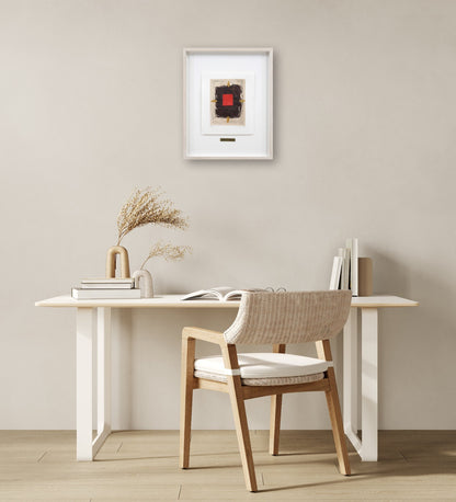 James Coignard (French) Original Collage Carborundum Print Pencil Signed Framed