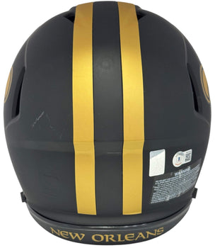 Drew Brees Autographed Saints Eclipse Authentic Helmet (Beckett)