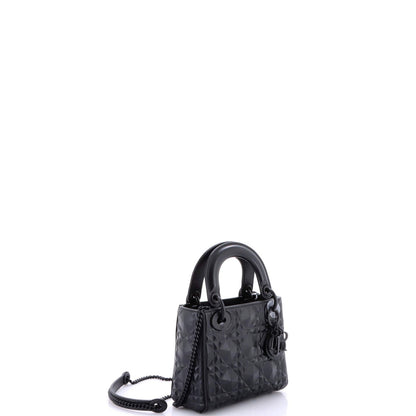 Christian Dior Lady Dior Bag Diamond Motif Cannage Calfskin Mini