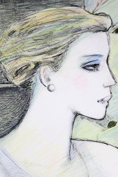 Jean-Pierre Cassigneul Lithograph Woman Signed Limited Edition Framed French Art