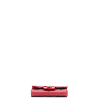 Chanel Classic Flap Card Case Quilted Caviar