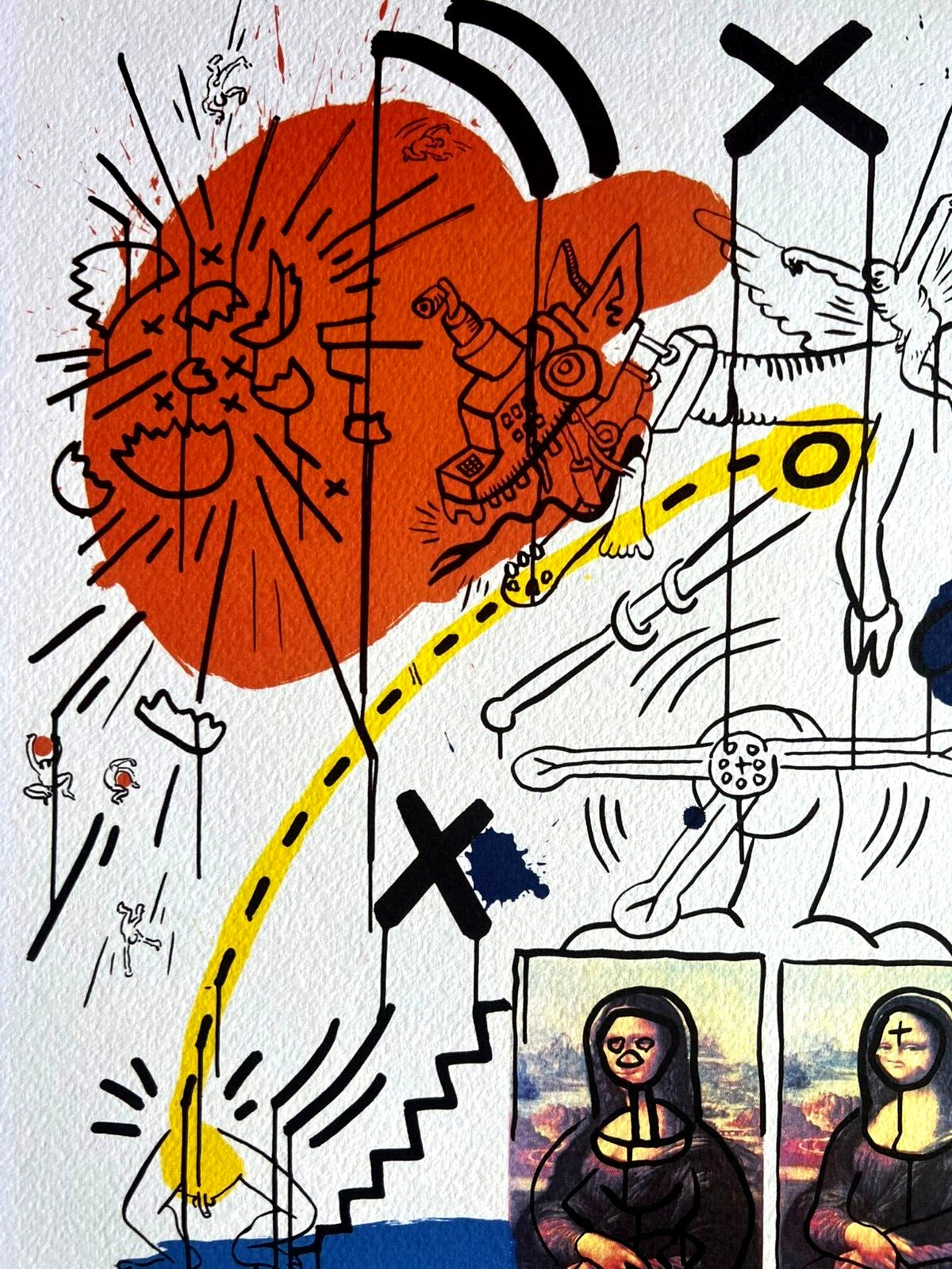 Keith Haring Lithograph Coa Signed In Pen Numbered In Pencil Collection