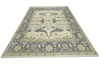 Handmade Oushak Oriental Rug 12X15 Ft Oversized