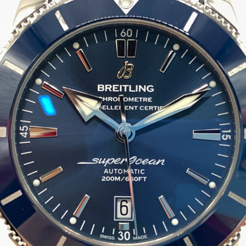 Breitling Ab2020 Navy Case Size 50Mm Band Size 16Cm Men'S Used Watch #2414