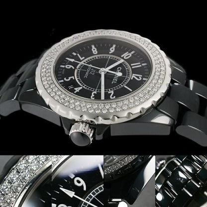 Chanel J12 38Mm Genuine Diamond Bezel H0950