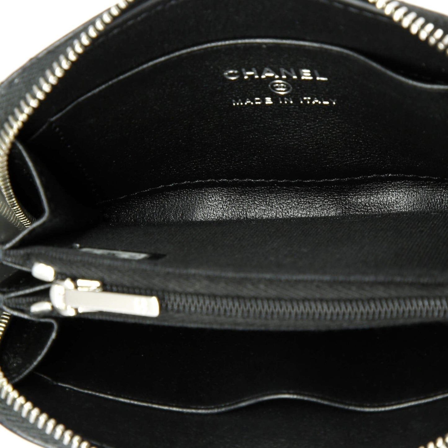 Chanel Cc Stars Zip Coin Purse Quilted Lambskin Small