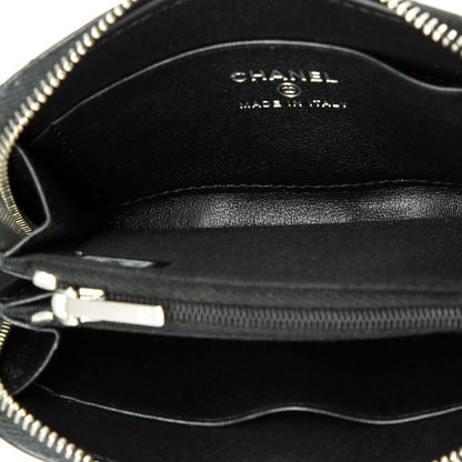 Chanel Cc Stars Zip Coin Purse Quilted Lambskin Small