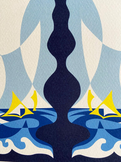 Giacomo Balla Lithograph 1968 Venice Biennale Coa