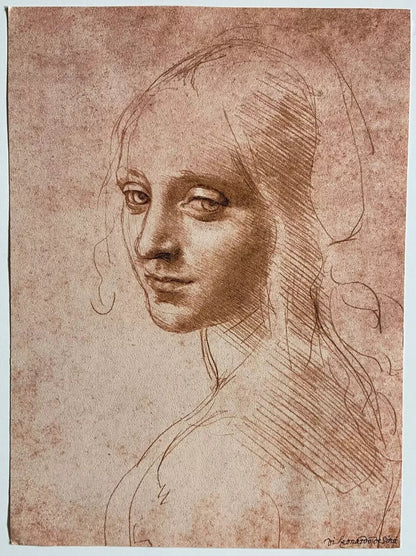 Leonardo Da Vinci Lithograph From A Coa Signed Numbered Pastel (Paul Klee)