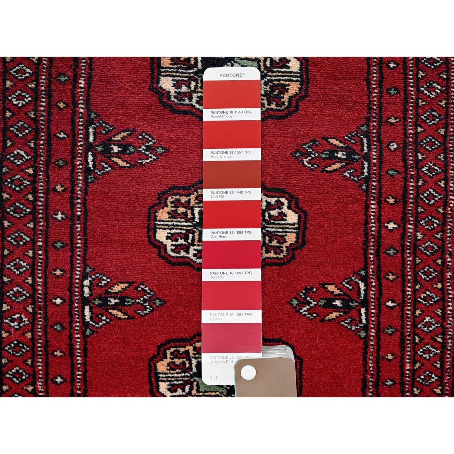 2'X6'2" Lychee Red Princess Bokara Soft Wool Hand Knotted Runner Rug