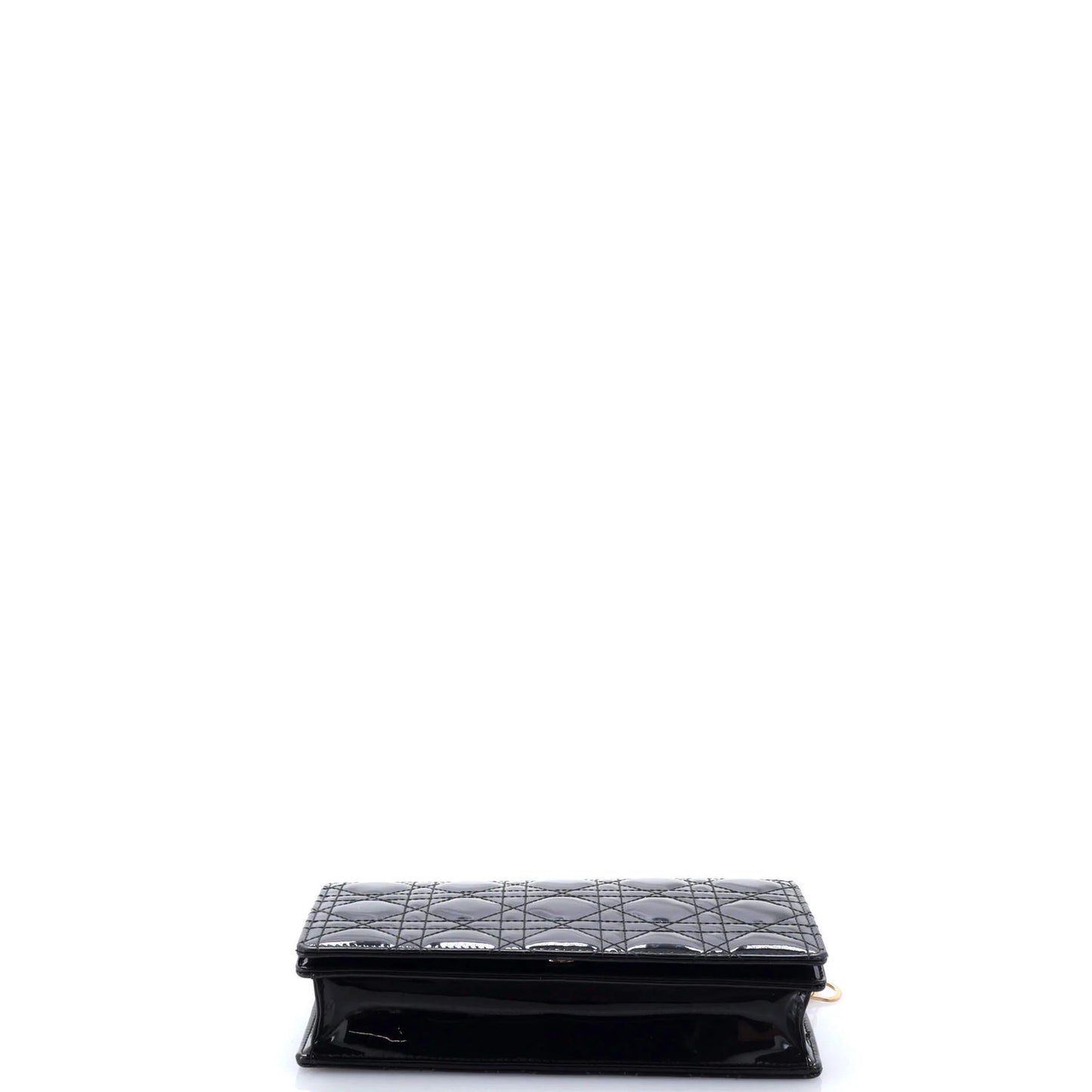 Christian Dior Lady Dior Clutch On Chain Cannage Quilt Patent