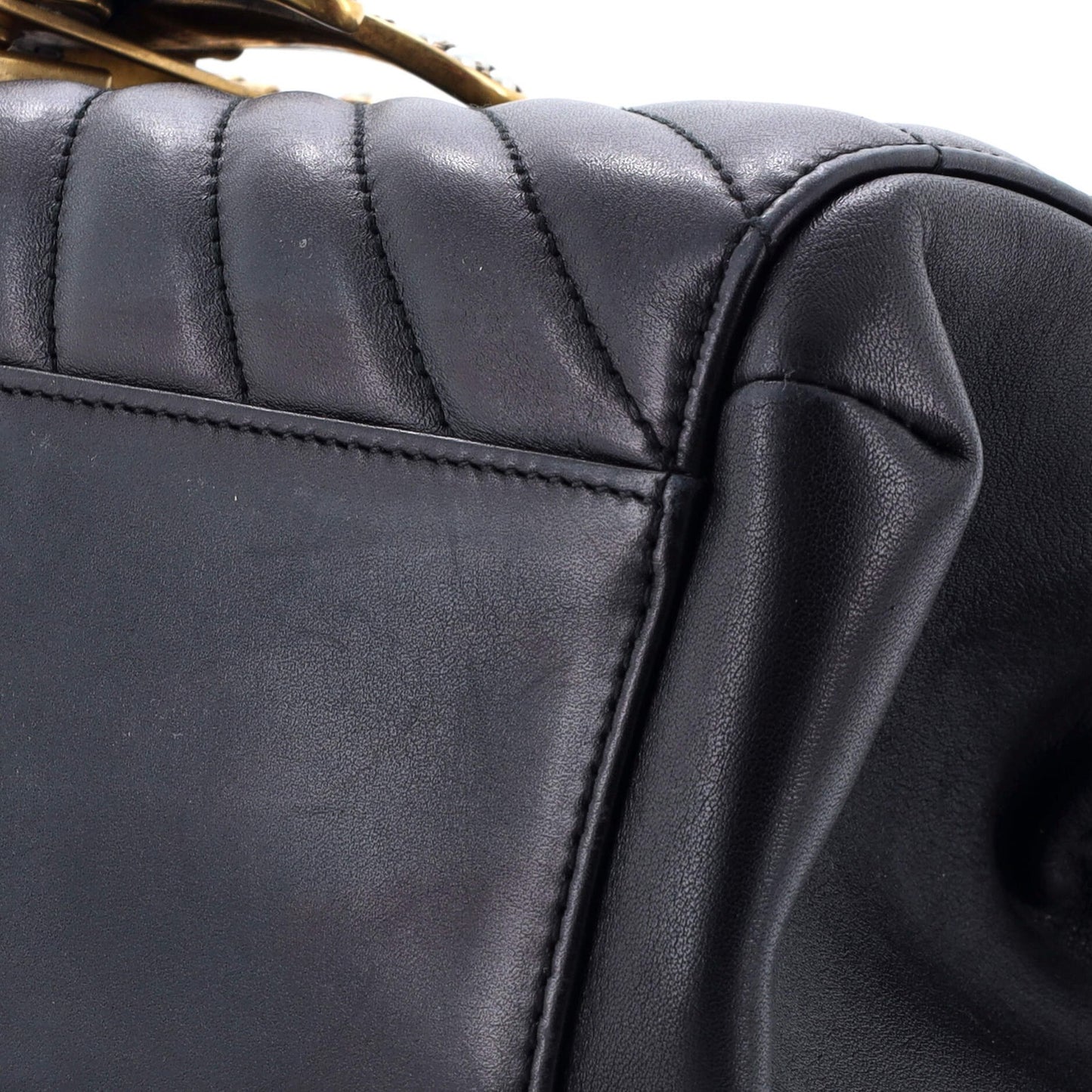 Gucci Queen Margaret Top Handle Bag Quilted Leather Medium