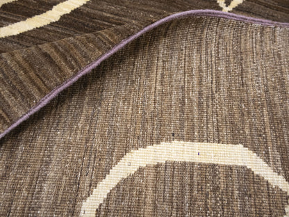 Brown Afghan Gabbeh Oriental Rug 4'9X6'4 Ft