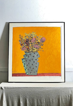 250 Ken Done Bush Flowers Framed Lithograph Pencil Signed 230/