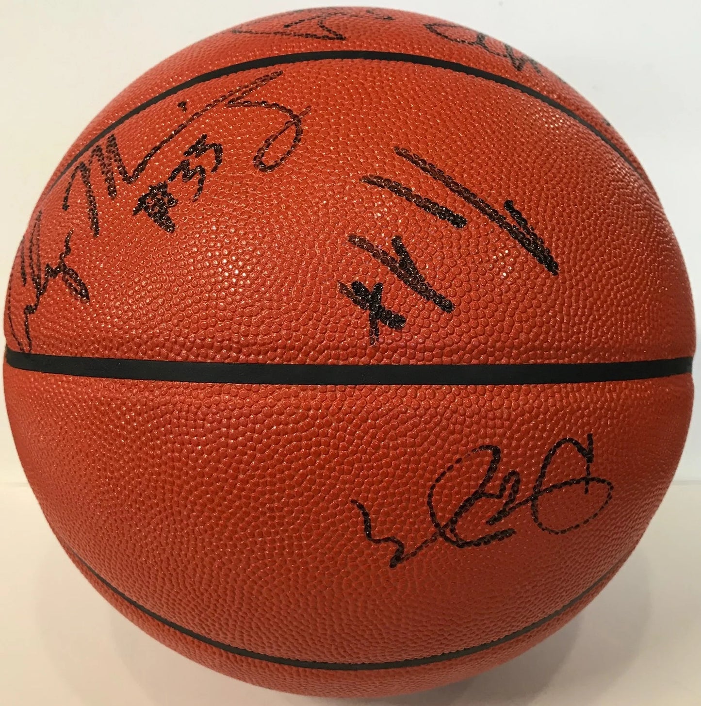 1996-97 Miami Heat Signed Spalding Indoor/Outdoor Basketball