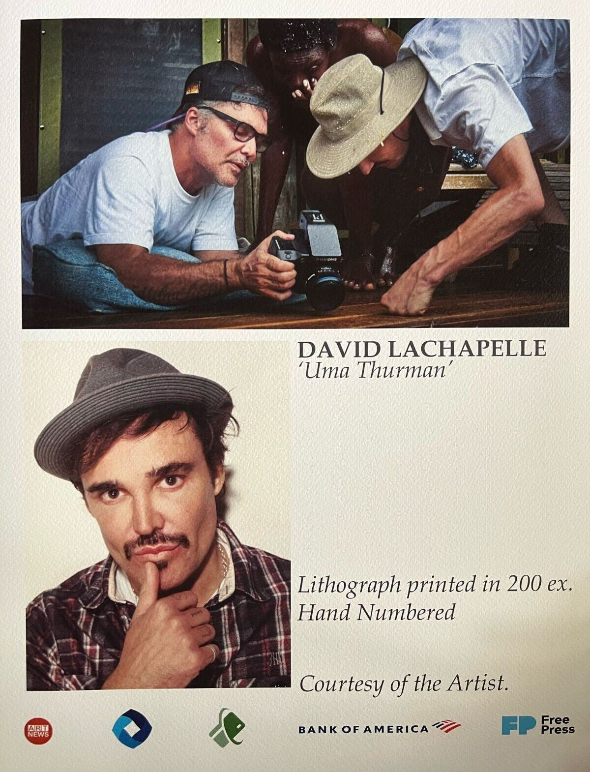 David Lachapelle Lithograph 200 Ex (Pierce Brosnan John Lennon Jim Carrey)
