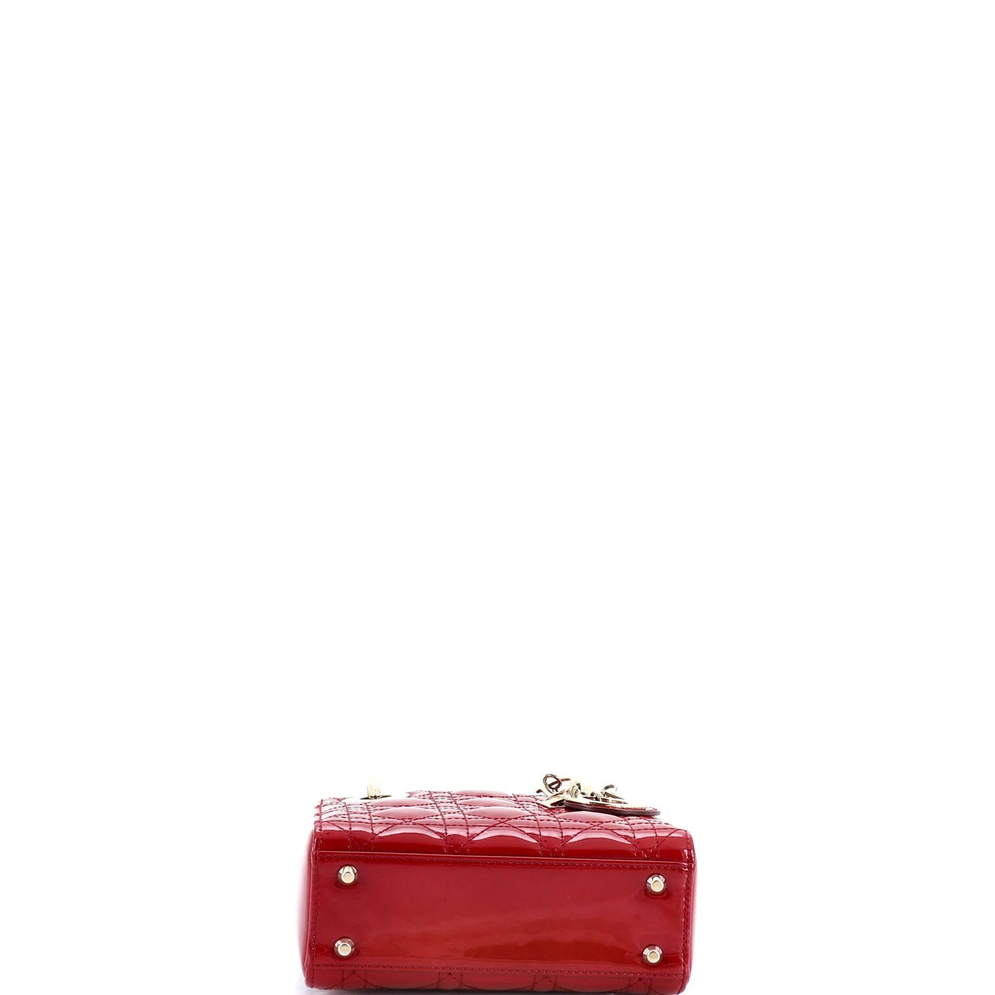 Christian Dior Lady Dior Chain Bag Cannage Quilt Patent Mini