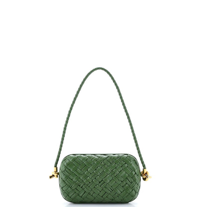 Bottega Veneta Knot Minaudiere On Strap Intrecciato Leather