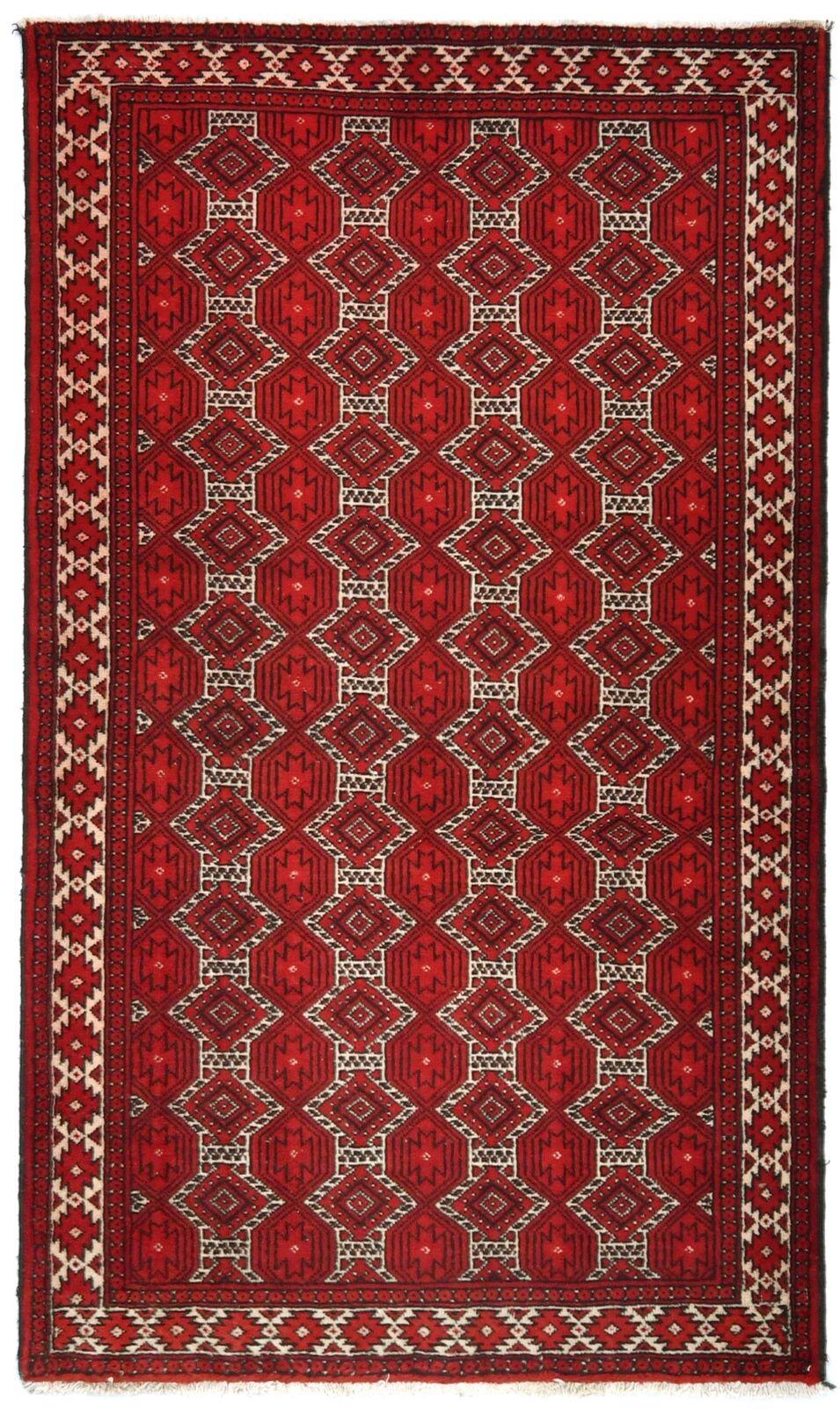 Handmade Antique Tribal Rug Allover Design