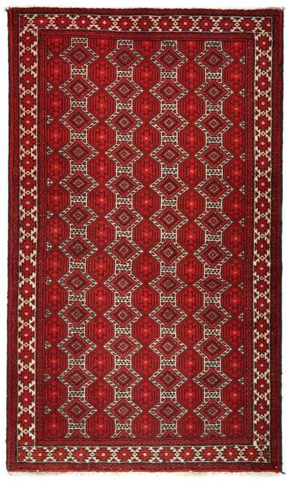 Handmade Antique Tribal Rug Allover Design