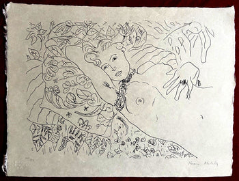 Henri Matisse Lithograph Hand Made Contract Hand