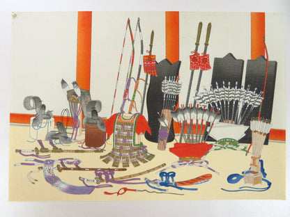 Antique Japanese Illustrations Of Room Decorations Woodblock 15 Prints Art Book