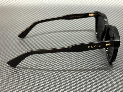 GUCCI GG1264S 001 Black Grey Men's Medium 52 mm