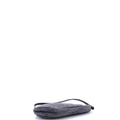 Christian Dior Vintage Saddle Bag Diorissimo Denim Mini