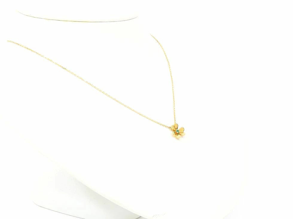 Van Cleef & Arpels Vcarp7Sb00 K18Yg 1P Emerald Frivole Pendant Mini Model