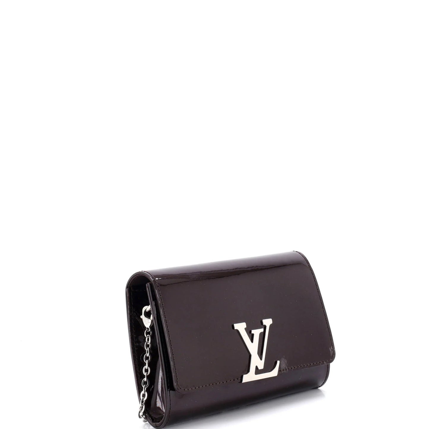 Louis Vuitton Chain Louise Clutch Patent Pm