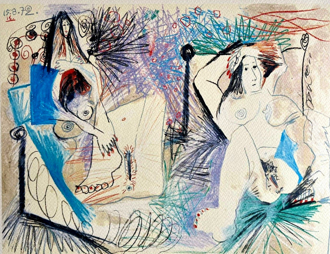Pablo Picasso Lithograph Coa Signed Numbered A