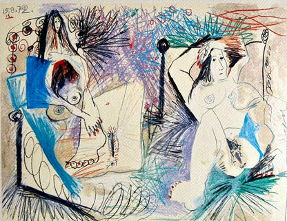 Pablo Picasso Lithograph Coa Signed Numbered A