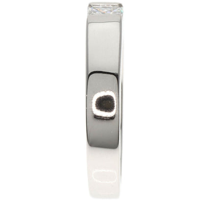 CARTIER   Ring Tank Diamond #44 K18 White Gold