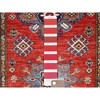 2'8"X13'4" Red Super Kazak Hand Knotted 100% Wool Runner Oriental Rug